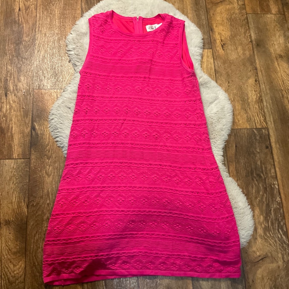 Eliza J Hot Pink Sleeveless Mini Dress